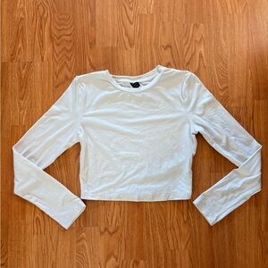 Shein long sleeve cropped shirt